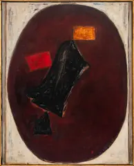 Tzakpar by Arie Aroch, 1962, Oil on Canvas, sold Nov 2024