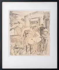 Resignation by Bruno Voigt, Mixed Media on Paper, sold Nov 2024