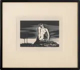 The Bather by Rockwell Kent, 1931, Wood Engraving on Paper, sold Nov 2024