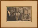 The Forge by James Abbott McNeill Whistler, 1866, Etching, sold Nov 2024