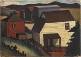 Village Landscape by Josef Meert, Oil on Canvas, sold Nov 2024