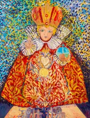 Infant of Prague by Hunt Slonem, 1986, Oil on Canvas, sold Nov 2024
