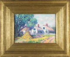 Untitled by A Lillian Burk Meeser, oil on board, sold Jul 2026