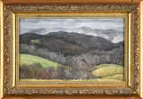 Untitled by A Gary Milek, tempera on board, sold Jul 2026