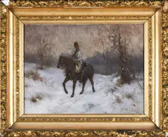 Untitled by John Steeple Davis, oil on canvas, sold Jul 2026