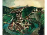 Landschaft Haigerloch in Hohenzollern by Mathilde Battenberg, oil on canvas, sold Mar 2026