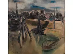 Hafenansicht by Willem Paerels, oil on canvas, offered Dec 2023
