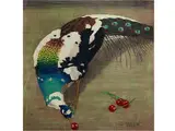Gefleckter Pfau mit Vier Kirschen by Carl Moser, 1873 Bozen – 1939, woodcut, offered Apr 2018
