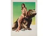 Untitled by Mel Ramos, color lithograph, offered Jul 2018