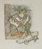 Büste by Alois Carigiet, 1969, color lithograph, sold Sep 2019