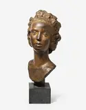 Portrait der Nelly Bär by Karl Geiser, bronze, sold Sep 2019