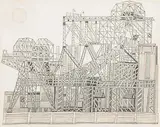Hafenkräne by Willi Hartung, pencil, offered Sep 2019