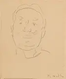 Portrait des General Wille by Ferdinand Hodler, pencil, offered Sep 2019