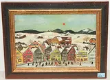 Alter Silvester - Silvesterkäuse by J. B. Waldburger, oil, sold Sep 2019