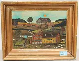 Sommerbild mit Briefträger by J. B. Waldburger, oil, sold Sep 2019
