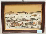 Weiler im Winter by J. B. Waldburger, oil, sold Sep 2019