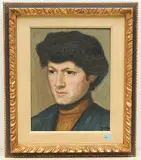 Portrait von Valerie, der Schwester des Künstlers by Numa Donzé, oil on canvas, offered Sep 2019