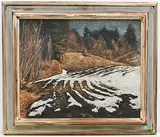 Schneeschmelze by Reinhold Kündig, oil on canvas, sold Sep 2019