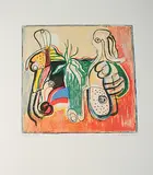 Ohne Titel by Serge Brignoni, 1971, color lithograph, sold Sep 2019
