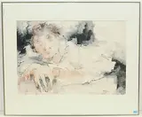 In Gedanken!! by Tonio Frasson, 1992, watercolor, offered Sep 2019
