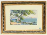 Südliche Landschaft by Wilhelm Gimmi, watercolor, offered Sep 2019
