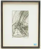 Kleiner Karlsruher Stengel by Bernhard Luginbühl, 1967, etching, offered Sep 2019