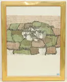Landschaft by Rudolf Mirer, 1979, color lithograph, sold Sep 2019