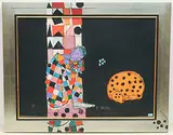 Schlafender Artist by Rudolf Mirer, 1993, color lithograph, sold Sep 2019