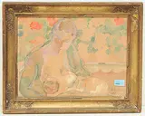 Stillende Mutter by Otto Wyler, watercolor, sold Sep 2019
