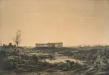 Paestum by Johann Rudolf Bühlmann, chalk, offered Jun 2019