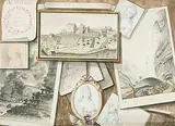 Quodlibet für Franz von Muralt, Gerichtsherr zu Öttlishausen und Landesleutnant im Thurgau, 1794 by Johannes Hädener, watercolor, sold Jun 2019
