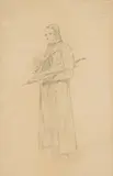 Bauer aus dem Oberland by Carl Spitzweg, pencil, offered Jun 2019