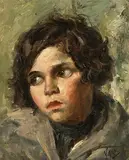 Fanciullo di Strada by Vincenzo Irolli, oil on panel, offered Jun 2019