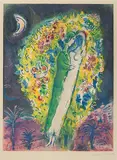 Couple dans les Mimosas by Marc Chagall, 1967, color lithograph, sold Jun 2019