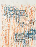 Têtes d'aigles by Max Ernst, 1962, color lithograph, offered Jun 2019