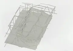 Siteplan 11 by Tadashi Kawamata, 1991, collage, offered Jun 2019