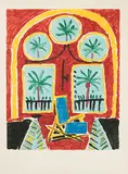 Intérieur Rouge avec un Transatlantique Bleu by Pablo Picasso, etching, sold Jun 2019
