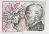 Hypnose by Franciszek Starowieyski, 1987, mixed media, sold Jun 2019