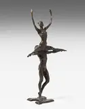 Balletttänzer by Kees Verkade, 1982, bronze, sold Jun 2019