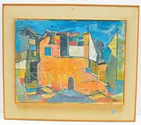 Alte Stadt by Jacob Eisenscher, oil on canvas, offered Jun 2019