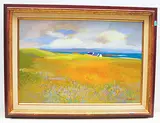 Bretonische Landschaft by Alphonse Lanoë, oil on canvas, sold Jun 2019