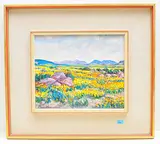Weite Landschaft mit Blumenwiese by Hennie sen. Niemann, oil, sold Jun 2019