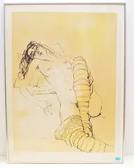 La Japonaise by Jean Jansem, color lithograph, offered Jun 2019
