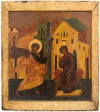 Russich, 17.Jh by Verkündigung an Maria, tempera, sold Jun 2019