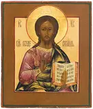 Russisch, 19.Jh by Christus Pantokrator, tempera, offered Jun 2019