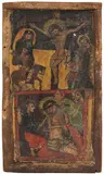 Äthiopien, 18.Jh by Flügel eines Triptychons, chalk, sold Jun 2019
