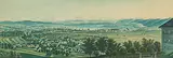 Zurich et ses Environs vers la Chaine des Alpes, prise depuis la Weid by Franz Schmid, aquatint, sold Jun 2019