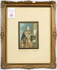 His Royal Highness by George Baxter, engraving, sold May 2023