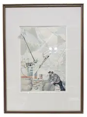 Old Provincetown by Coulton Waugh, watercolor, sold Feb 2026