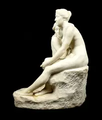 Les Nymphes by Émile Louis Jespers, marble, sold Mar 2025